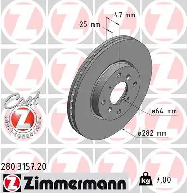 Brake Disc (280.3157.20)