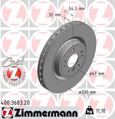 Brake Disc (400.3683.20)
