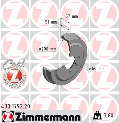 Brake Drum (430.1792.20)
