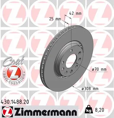 Brake Disc (430.1488.20)