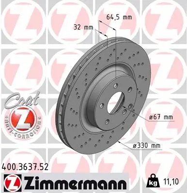 Brake Disc (400.3637.52)