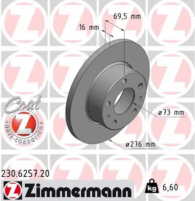 Brake Disc (230.6257.20)