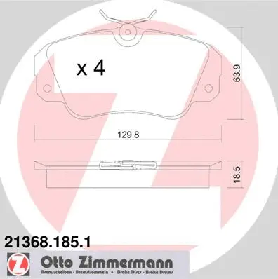 Brake Pad Set, disc brake (21368.185.1)