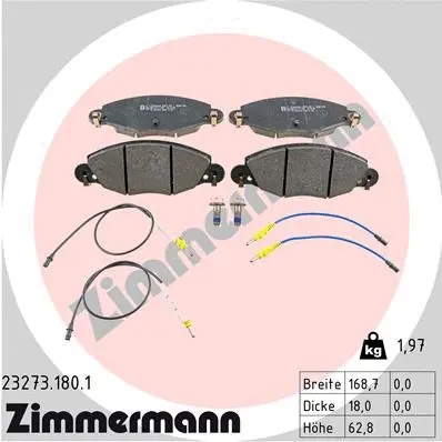 Brake Pad Set, disc brake (23273.180.1)