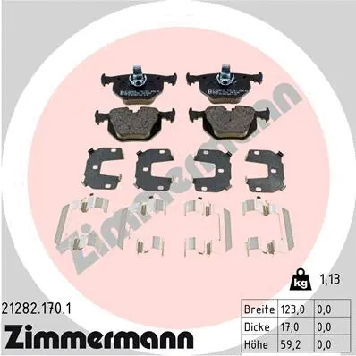 Brake Pad Set, disc brake (21282.170.1)