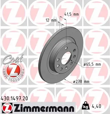 Brake Disc (430.1497.20)