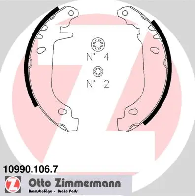 Brake Shoe Set (10990.106.7)