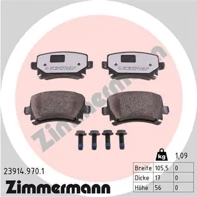 Brake Pad Set, disc brake (23914.970.1)