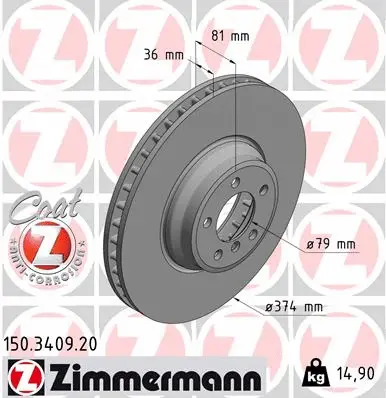 Brake Disc (150.3409.20)