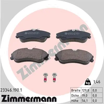 Brake Pad Set, disc brake (23346.190.1)