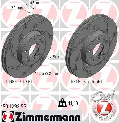 Brake Disc (150.1298.53)