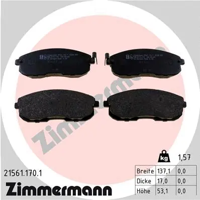 Brake Pad Set, disc brake (21561.170.1)