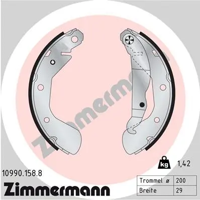 Brake Shoe Set (10990.158.8)