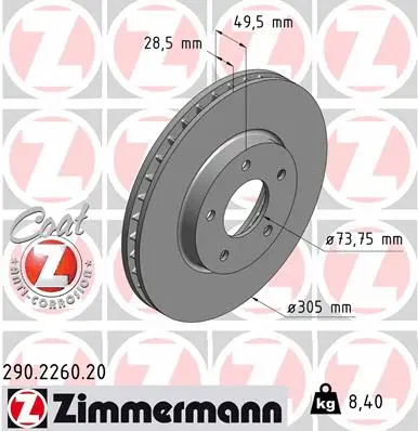 Brake Disc (290.2260.20)