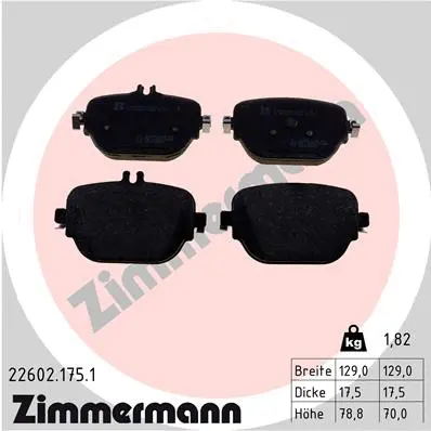 Brake Pad Set, disc brake (22602.175.1)