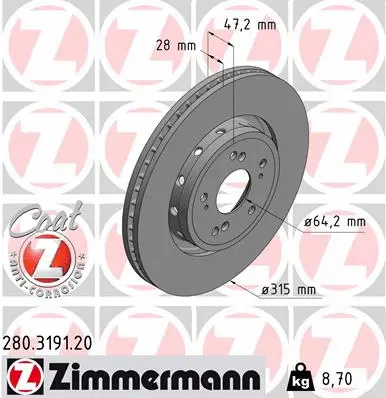 Brake Disc (280.3191.20)