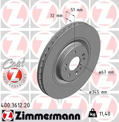 Brake Disc (400.3612.20)