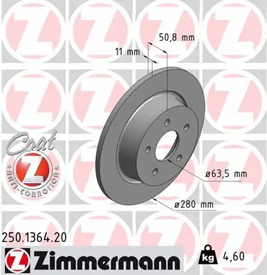 Brake Disc (250.1364.20)