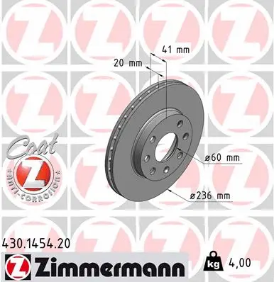 Brake Disc (430.1454.20)