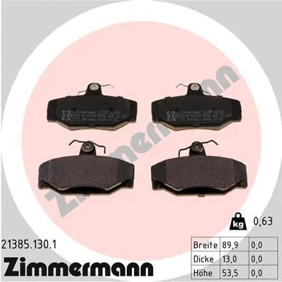 Brake Pad Set, disc brake (21385.130.1)