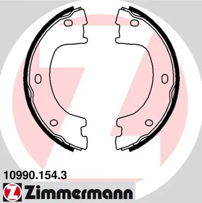 Brake Shoe Set, parking brake (10990.154.3)