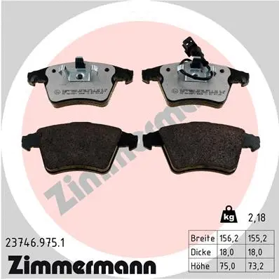 Brake Pad Set, disc brake (23746.975.1)