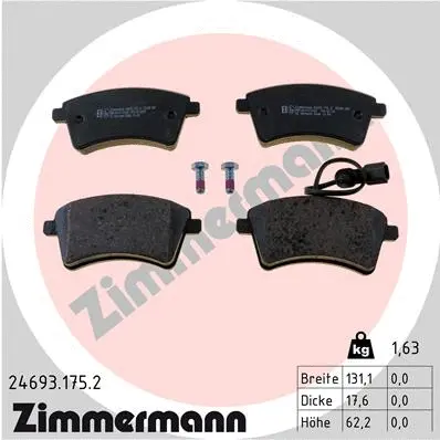 Brake Pad Set, disc brake (24693.175.2)