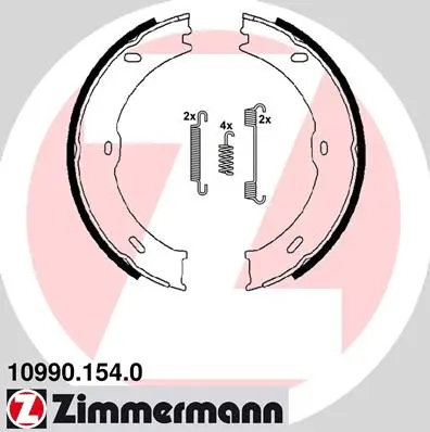 Brake Shoe Set, parking brake (10990.154.0)