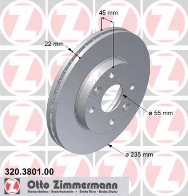 Brake Disc (320.3801.00)