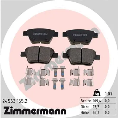 Brake Pad Set, disc brake (24563.165.2)