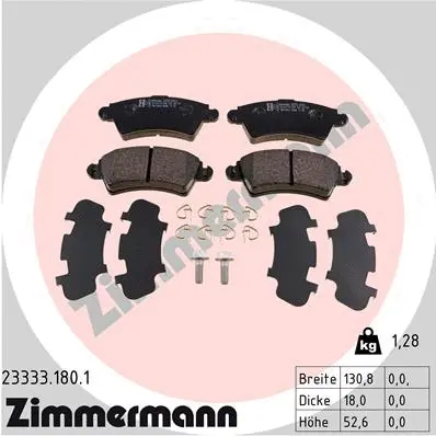 Brake Pad Set, disc brake (23333.180.1)