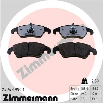 Brake Pad Set, disc brake (24743.990.1)
