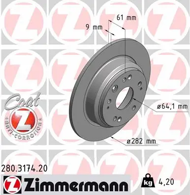 Brake Disc (280.3174.20)
