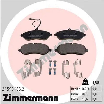 Brake Pad Set, disc brake (24595.185.2)