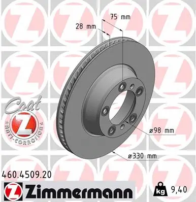Brake Disc (460.4509.20)
