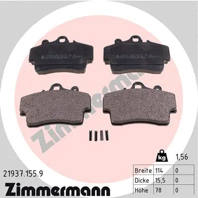 Brake Pad Set, disc brake (21937.155.9)