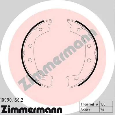 Brake Shoe Set, parking brake (10990.156.2)