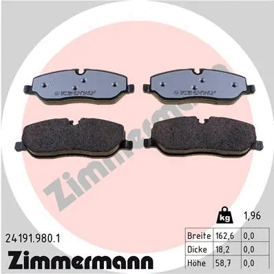Brake Pad Set, disc brake (24191.980.1)