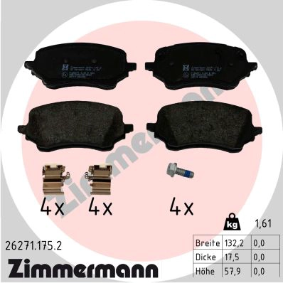 Brake Pad Set, disc brake (26271.175.2)