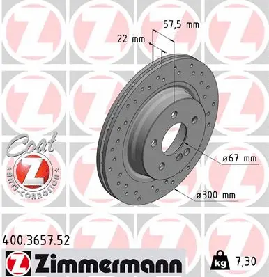 Brake Disc (400.3657.52)