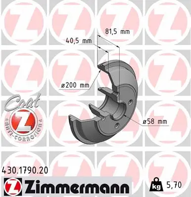 Brake Drum (430.1790.20)
