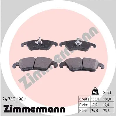 Brake Pad Set, disc brake (24743.190.1)