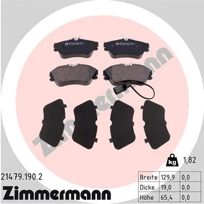Brake Pad Set, disc brake (21479.190.2)