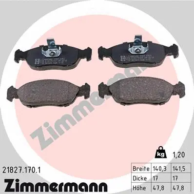 Brake Pad Set, disc brake (21827.170.1)
