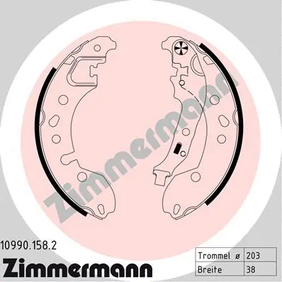 Brake Shoe Set (10990.158.2)