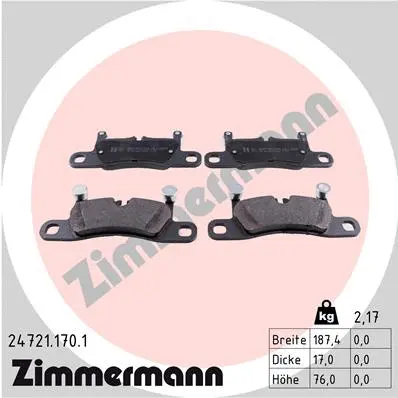 Brake Pad Set, disc brake (24721.170.1)