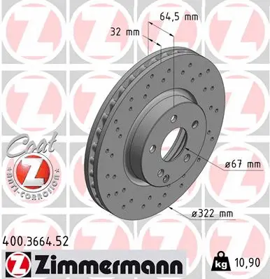 Brake Disc (400.3664.52)