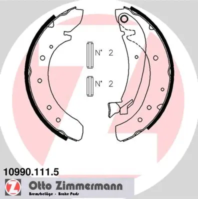 Brake Shoe Set (10990.111.5)