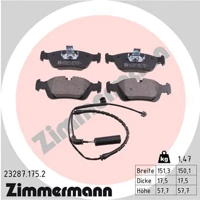 Brake Pad Set, disc brake (23287.175.2)