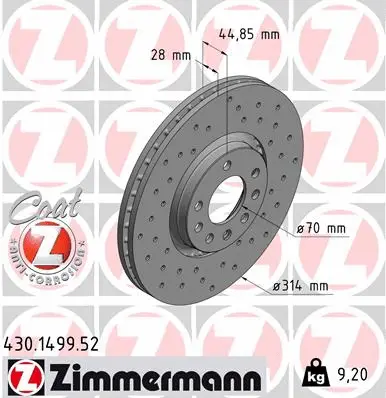 Brake Disc (430.1499.52)